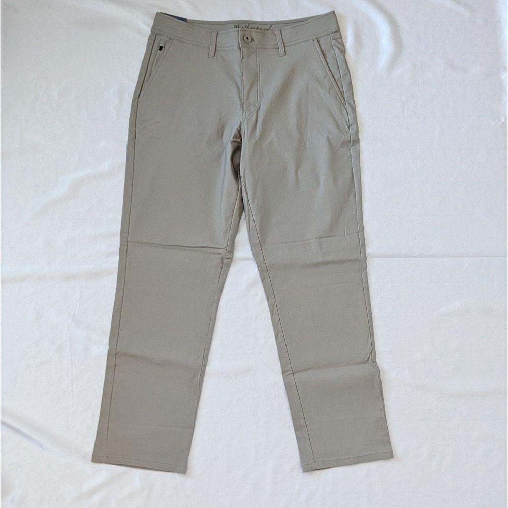 New Weatherproof Vintage Men's Straight Fit Tech Pants Tan 32x30 - Picture 2 of 8